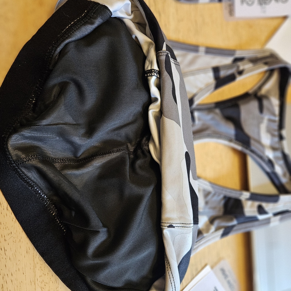 Nine West Active Camo Sports Bra Lot 2 Racerback Medium Built Bra Lounge ws64 - Picture 3 of 6